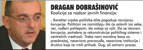 Izjava Dragana Dobrašinovića iz Koalicije za nadzor javnih finansija